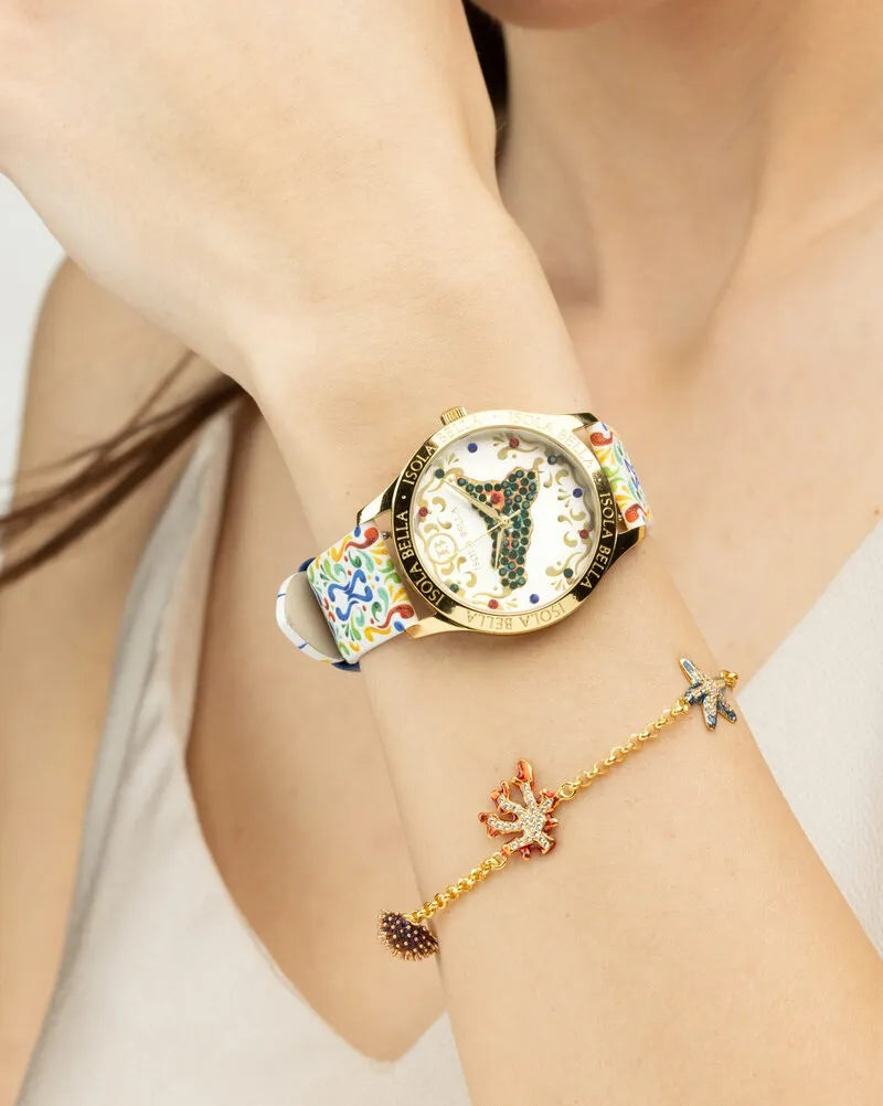 Isola Bella orologio solo tempo donna Sicilia 40000097 - Arena Gioielli