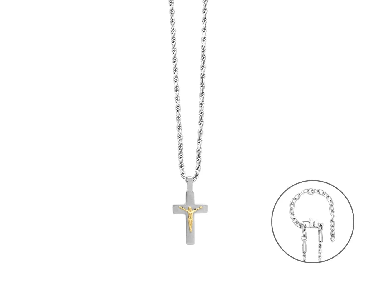 Collana Uomo Cesare Paciotti 4US Crocifisso Acciaio 4UCL8511 - cesare paciotti