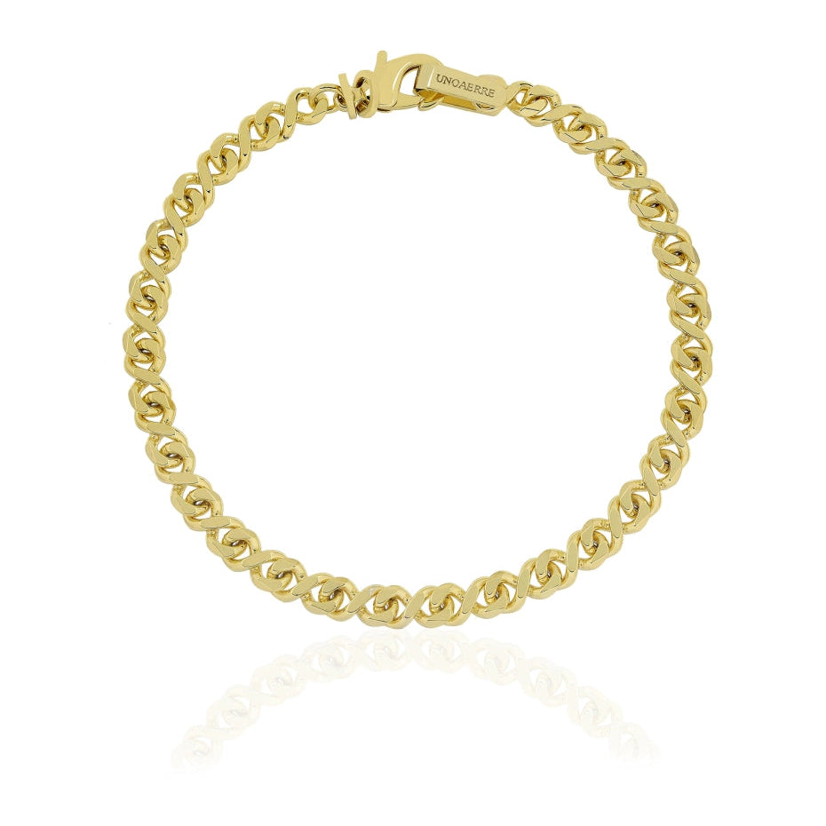 Bracciale Uomo UnoAerre Ottone Dorato Occhio di Pernice 000EXB5074000 - 2486 - Arena Gioielli - Unoaerre