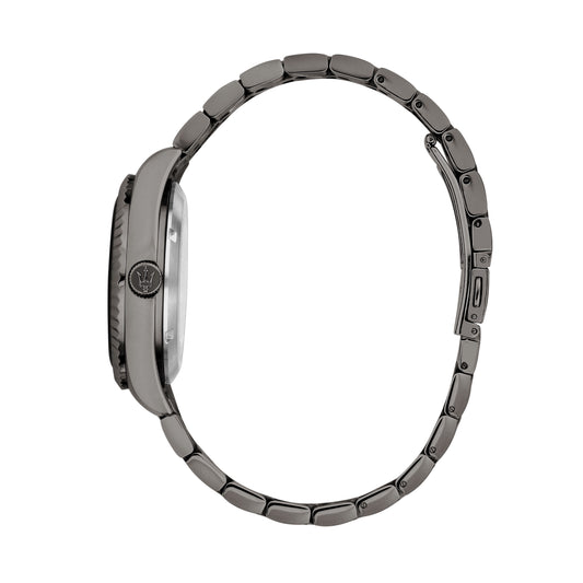 Orologio Uomo Maserati Competizione Solo Tempo in Acciaio Grigio con Datario R8853100054 - Maserati