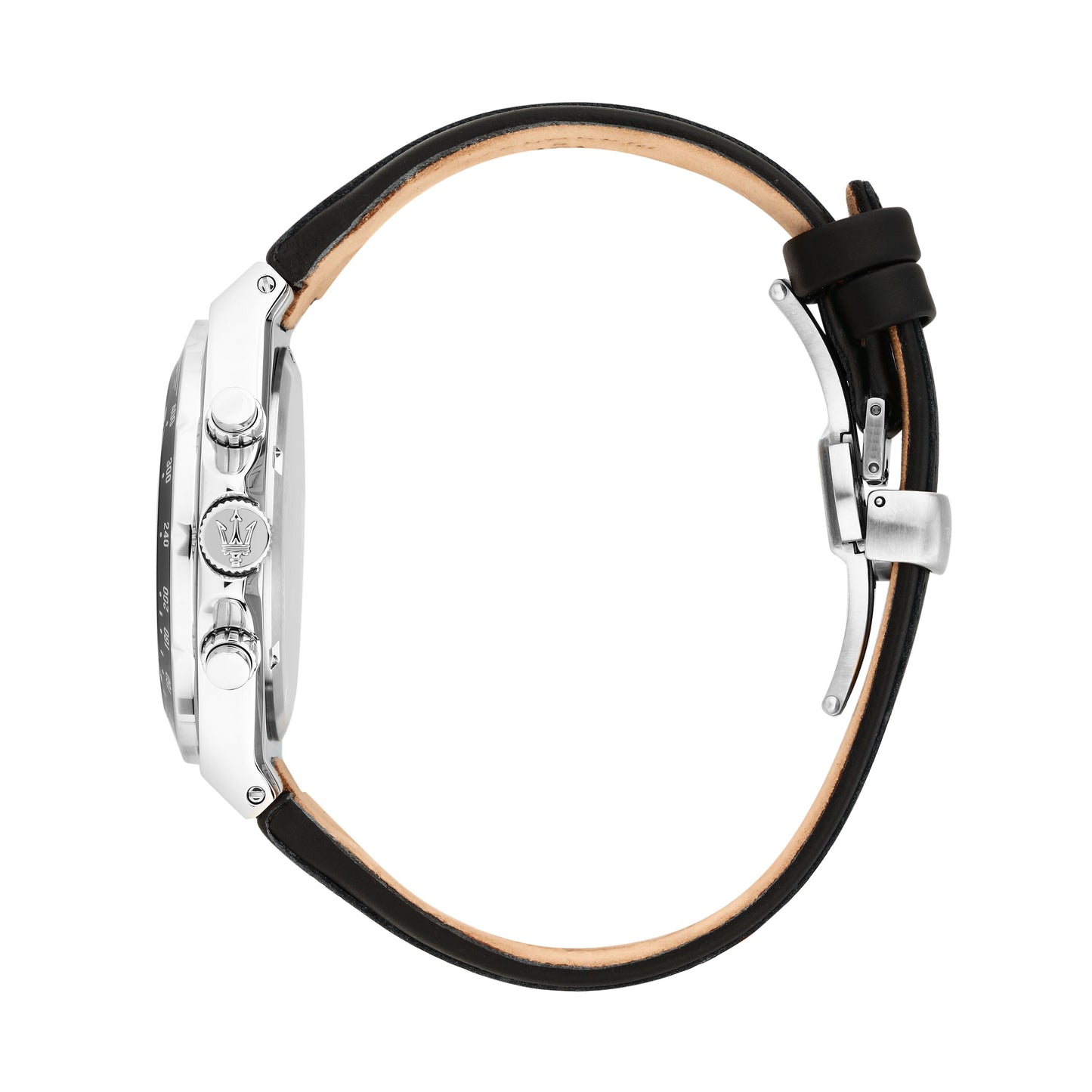 Orologio Uomo Maserati Sfida Cronografo in Acciaio e Cinturino in Pelle Nera R8871640008 - Maserati