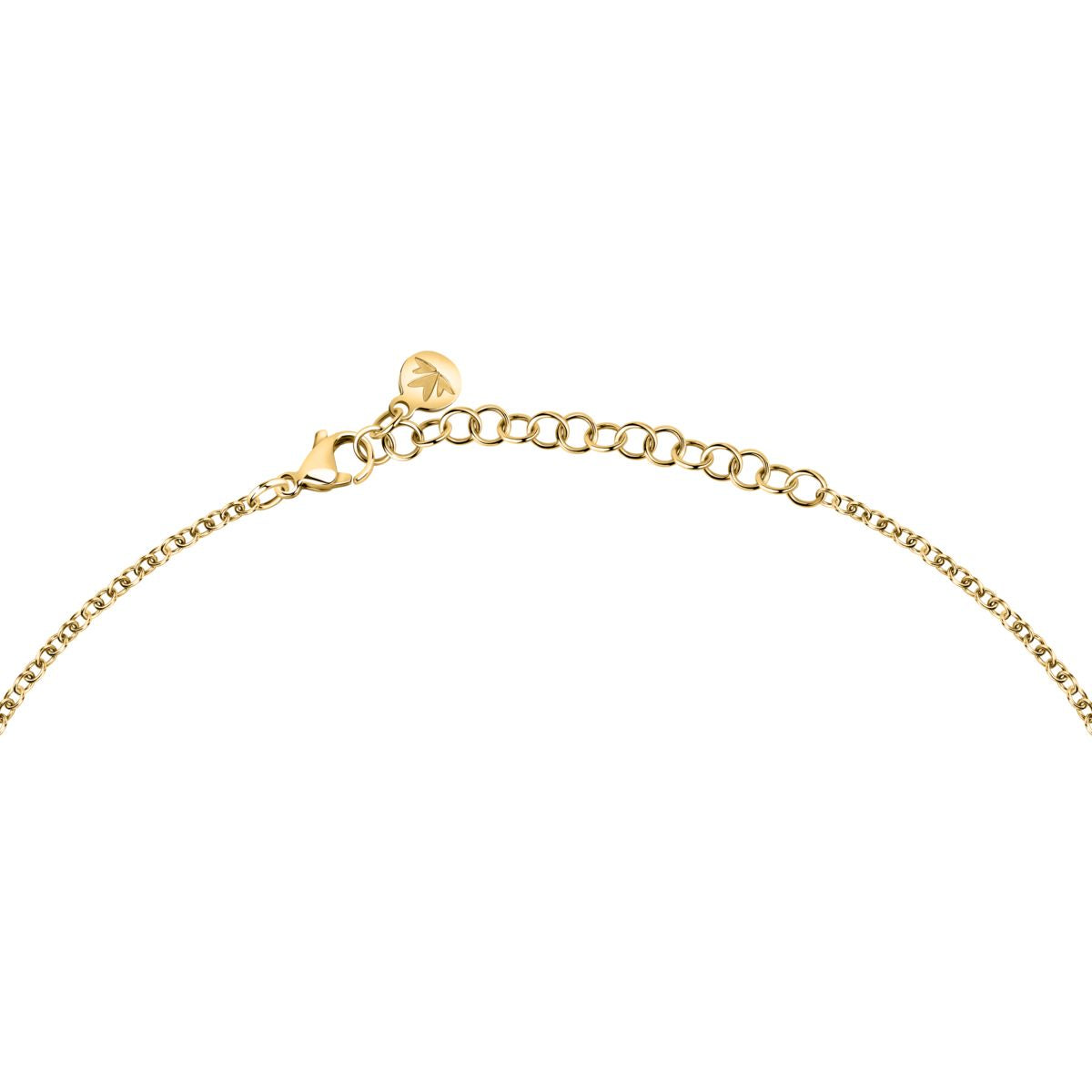 Collana Donna Morellato Vintage SAZJ03 in Acciaio Oro con Ciondolo Maglia Ovale 40+5 cm - Morellato