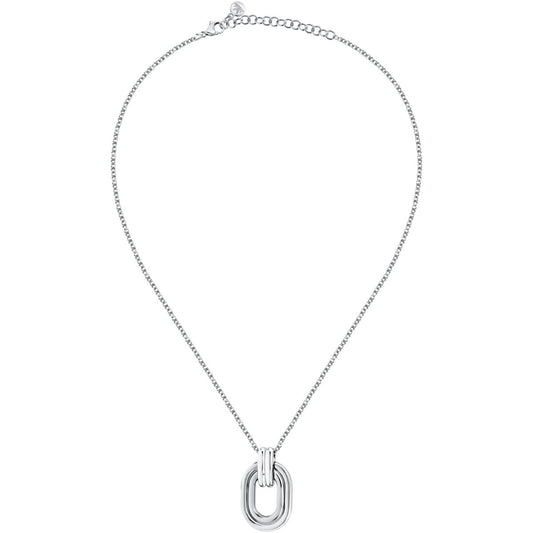 Collana Donna Morellato Vintage SAZJ18 in Acciaio Silver con Ciondolo Maglia Ovale 40+5 cm - Arena Gioielli - Morellato