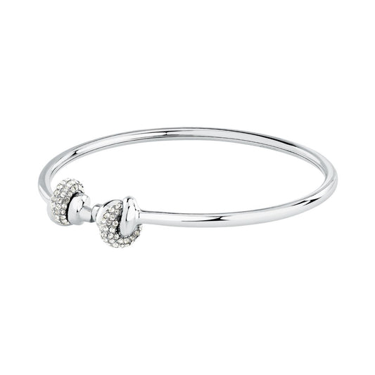 Bracciale Donna Morellato Legame Rigido in Acciaio con Nodi e Cristalli Bianchi SAZO10 - Arena Gioielli - Morellato