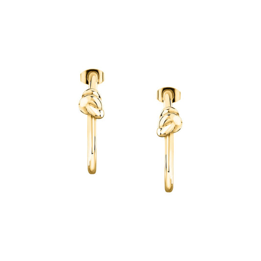 Orecchini Donna Morellato Legame SAZO13 a Cerchio in Acciaio Oro con Simbolo Nodo 25 mm - Arena Gioielli - Morellato