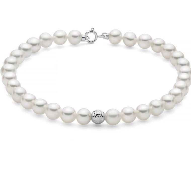 Bracciale Donna Miluna in Perle Vere e Oro Bianco 18kt – PBR3776 - Arena Gioielli - Miluna