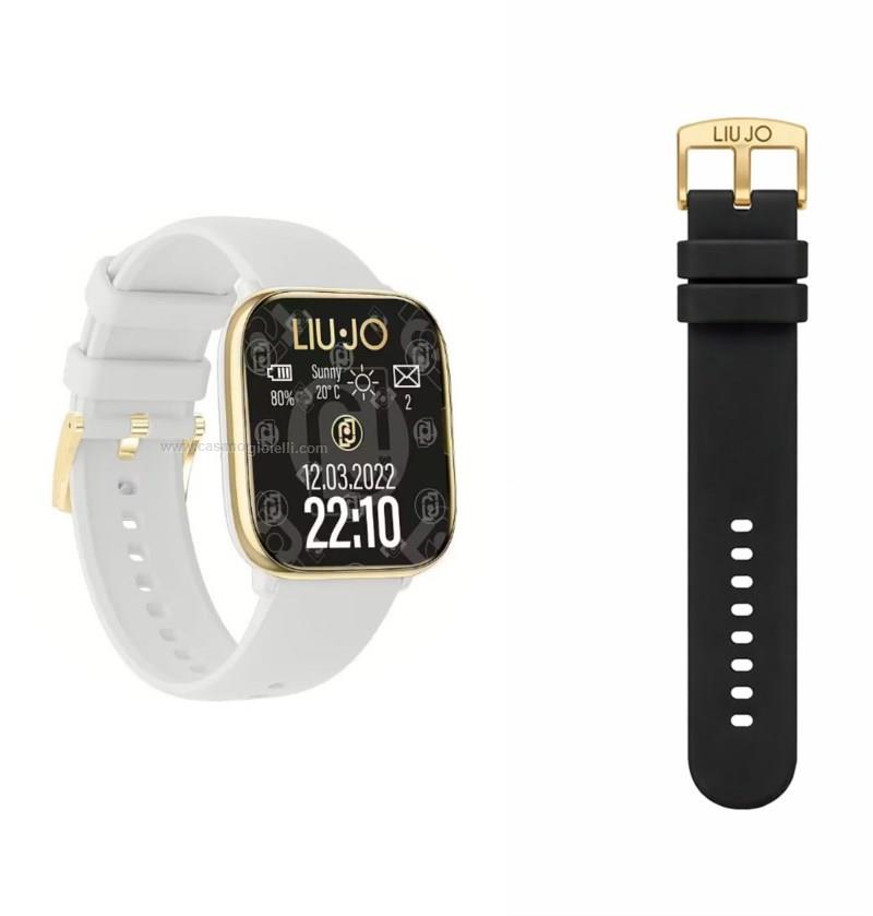 Smartwatch Donna Liu Jo Curved Gold Bianco SWLJ211 - Arena Gioielli - Liu Jo