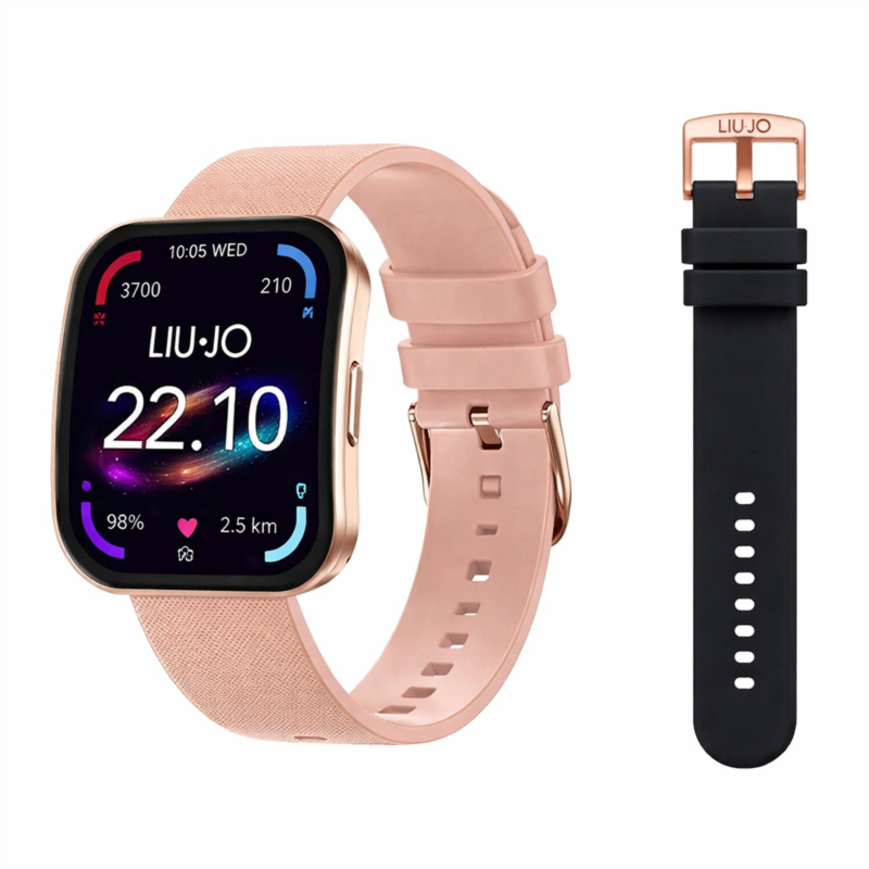 Smartwatch Donna Liu Jo Curve Silver Rosa SWLJ214 - Arena Gioielli - Liu Jo