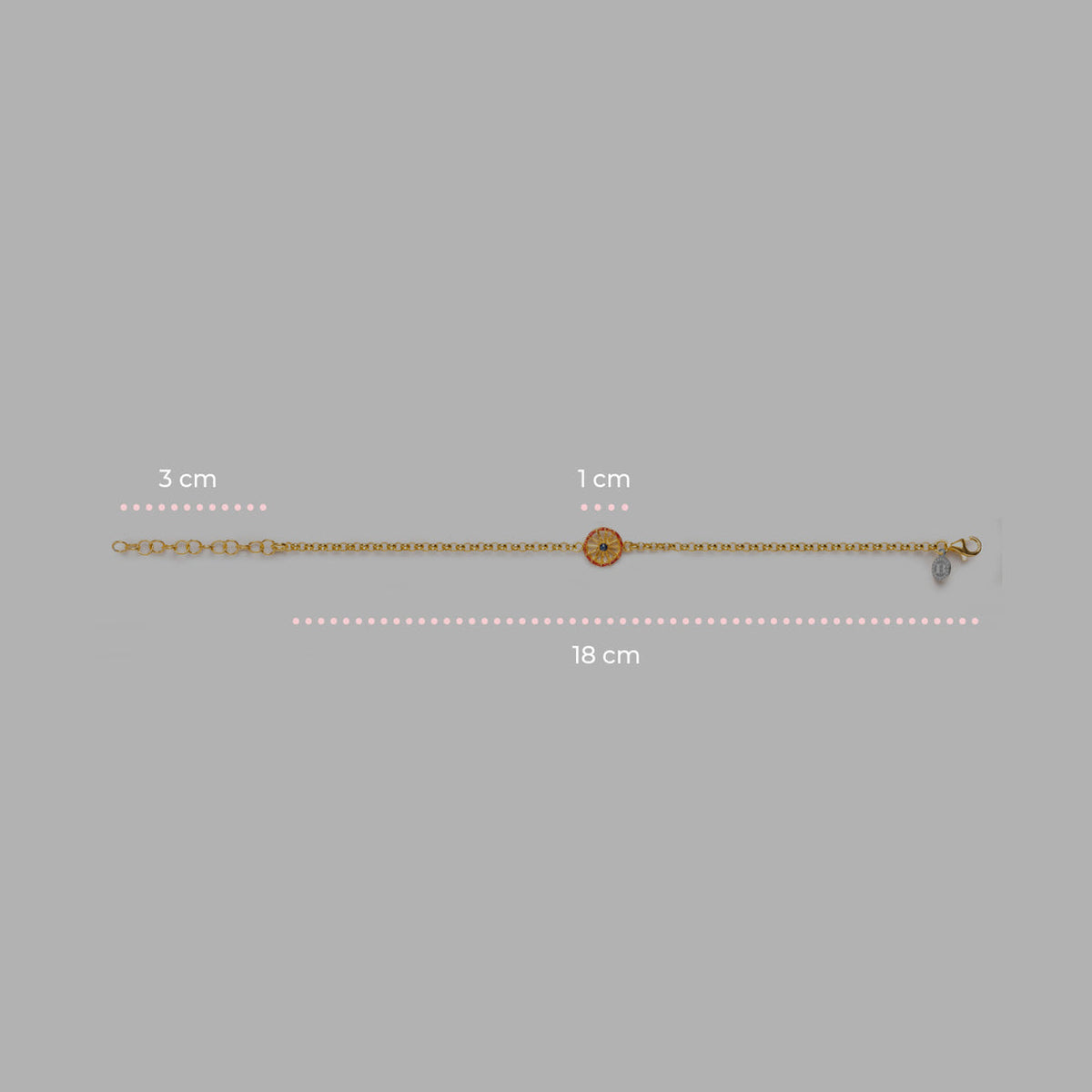 Bracciale Donna Isola Bella Ruota 60000157 Placcato Oro 18kt e Smalti - Arena Gioielli - Isola bella
