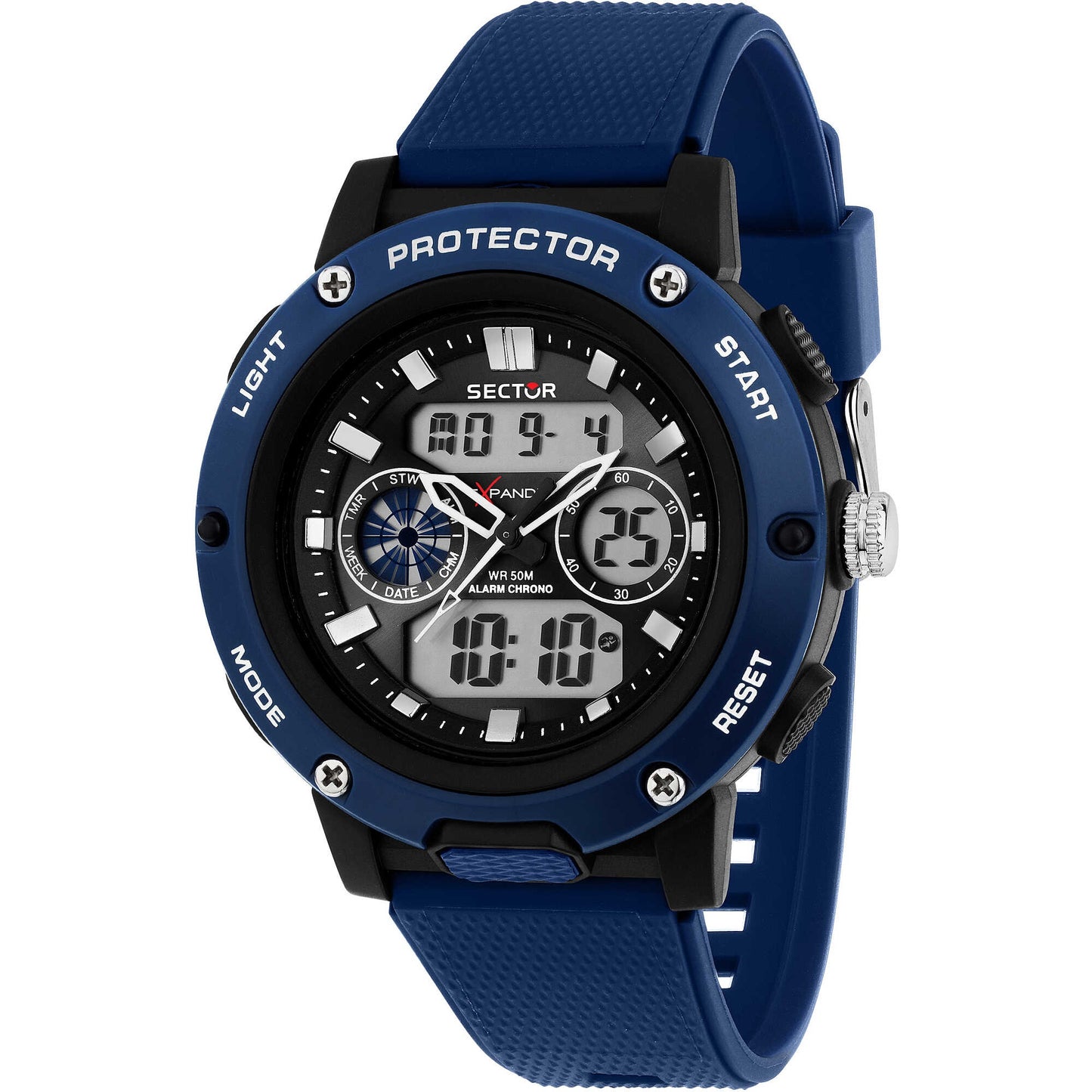 Orologio digitale uomo silicone Sector Ex-44 Blu R3251292003 - Arena Gioielli