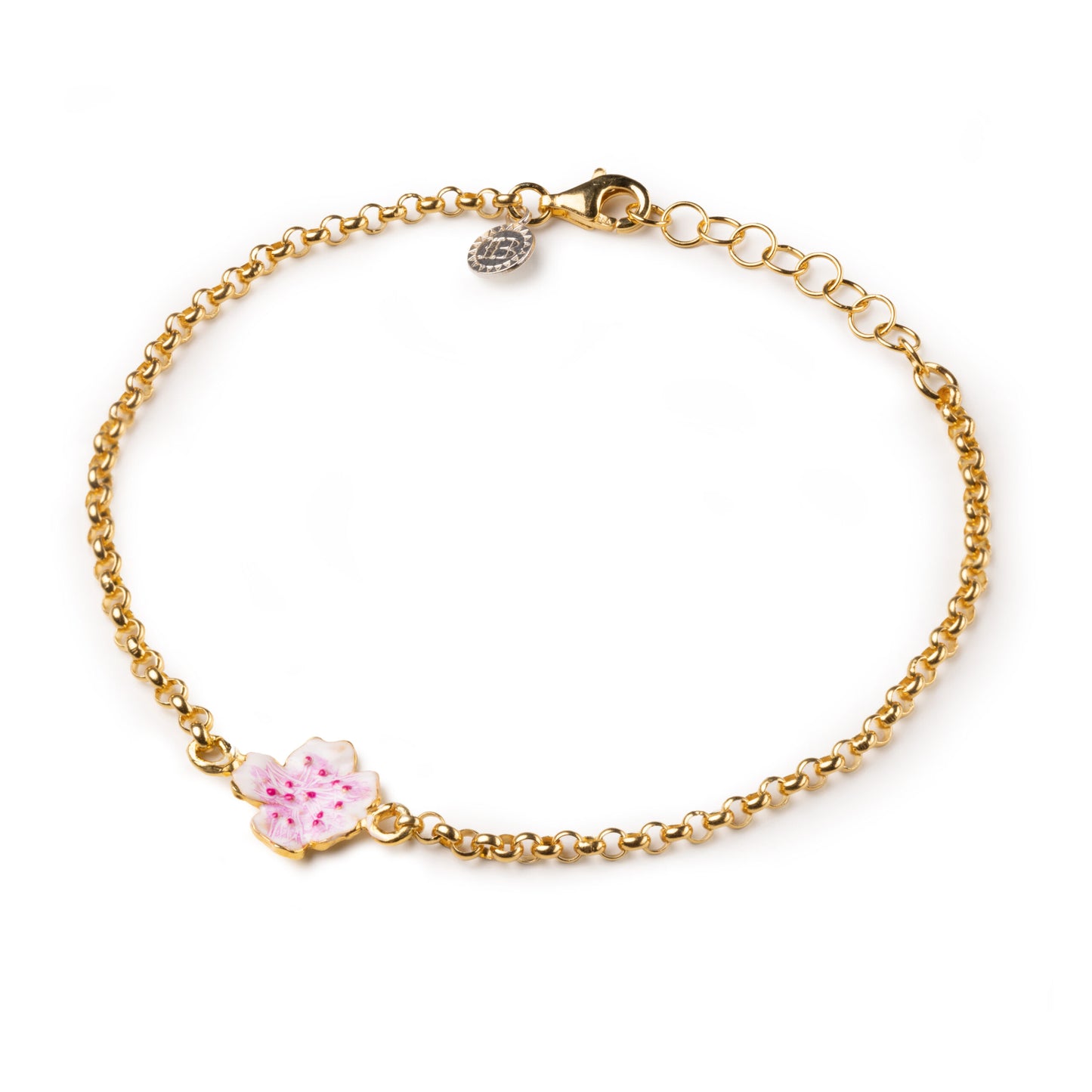 Bracciale in argento Isola Bella Fiore di Pesco Smalto 20001313 - Arena Gioielli
