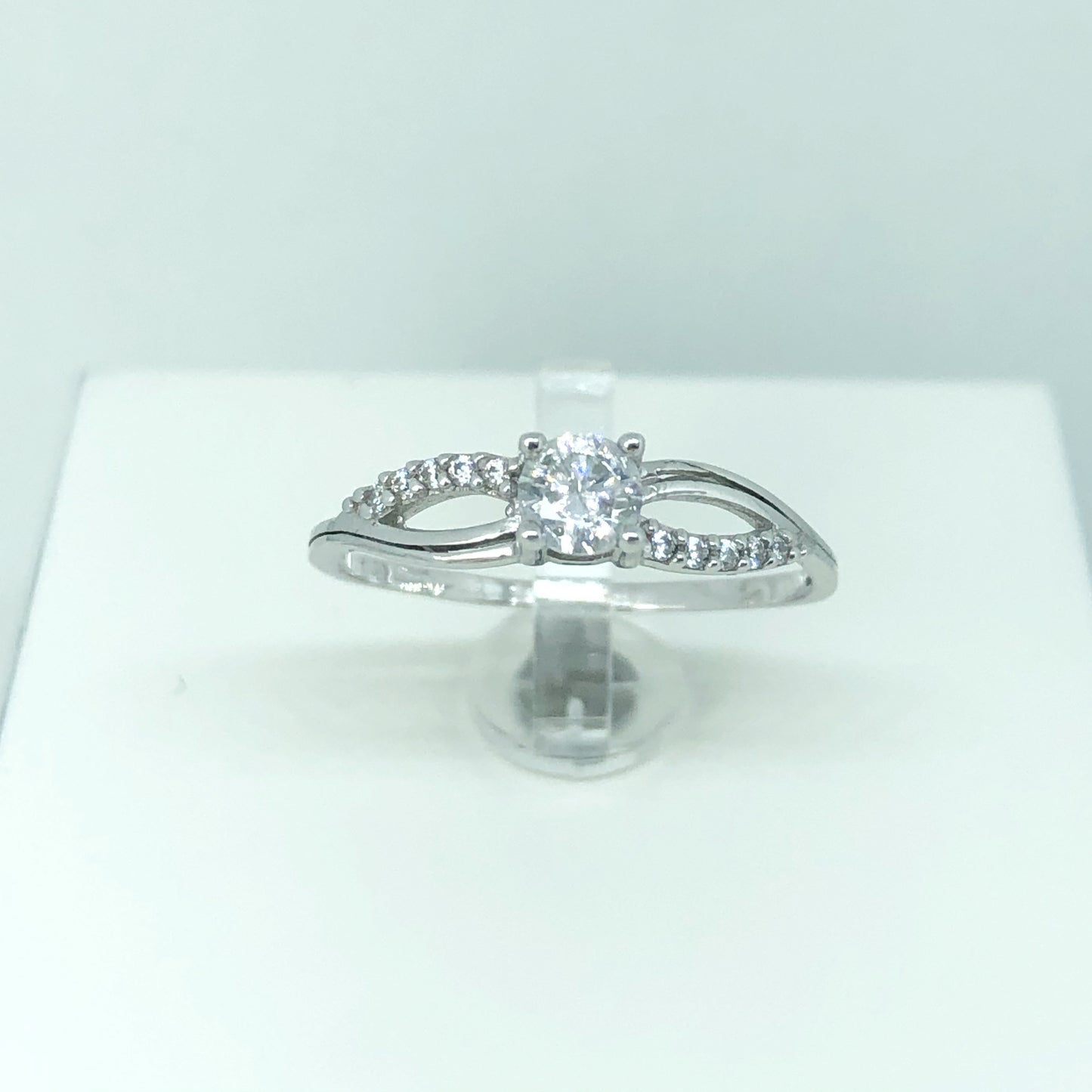 Solitario oro e zirconi - Arena Gioielli