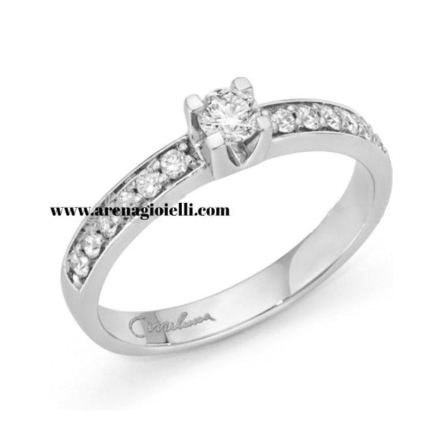 Solitario oro e diamante naturale da 0,42 - Arena Gioielli