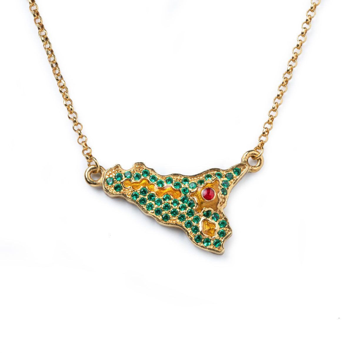 Collana donna argento  Isola Bella Sicilia 20000870