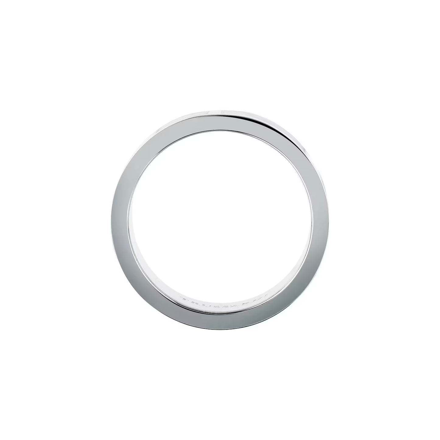 Anello Uomo Trussardi T-Steel TJAXV580 – Fascia in Acciaio Silver Lucido - Trussardi