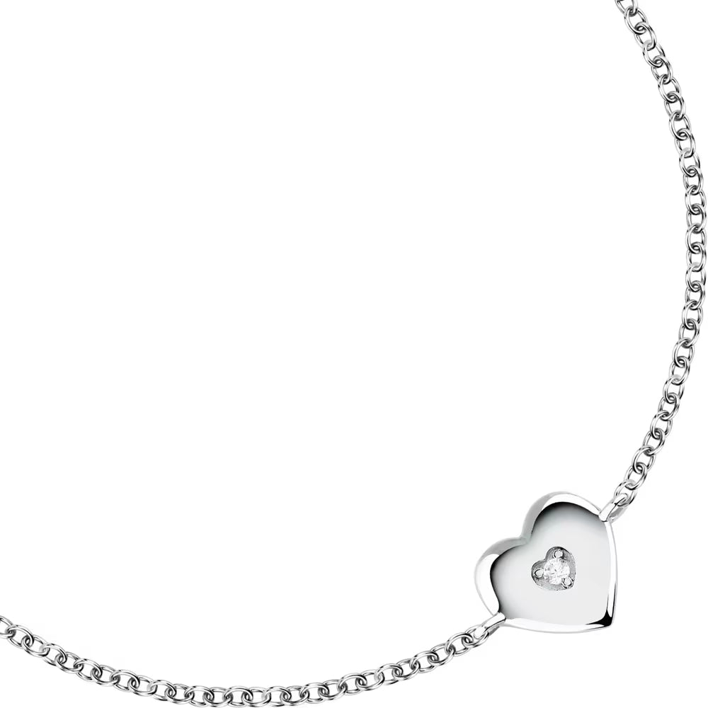 Bracciale Donna Morellato Dono in Argento con Cuore e Zircone – SAZL06 - Arena Gioielli 