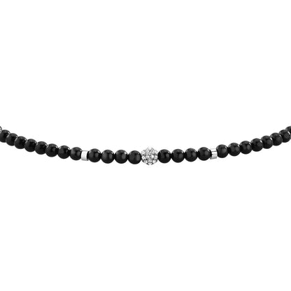 Bracciale Uomo Morellato Terra Acciaio e Onice Nero S1762 - Arena Gioielli