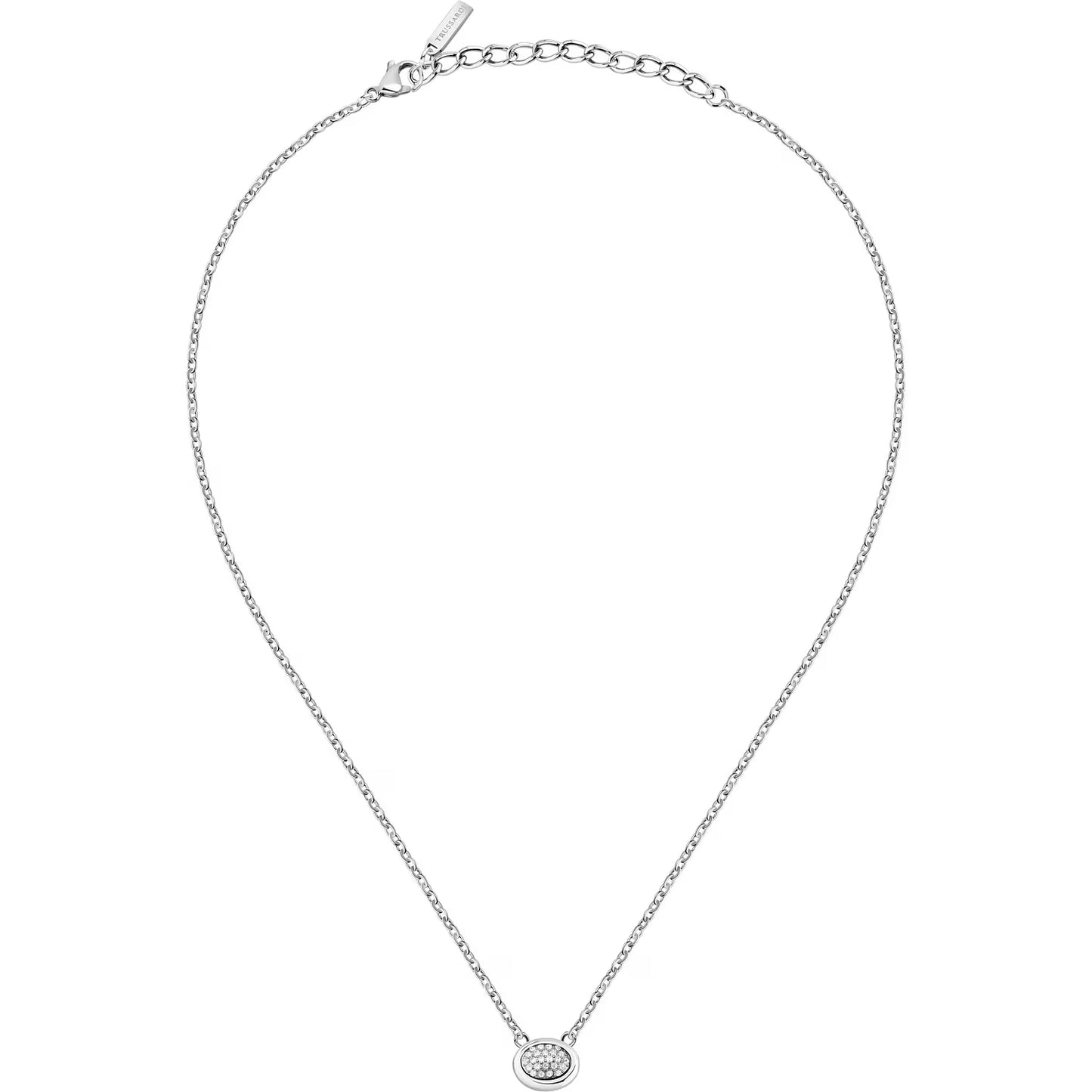 Collana Donna Trussardi T-Concept TJAYY19 – Acciaio e Cristalli - Arena Gioielli  - Trussardi