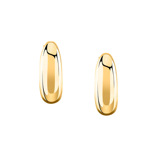 Orecchini a Cerchio Donna Trussardi T-Bold TJBJV05 – Acciaio Oro - Trussardi