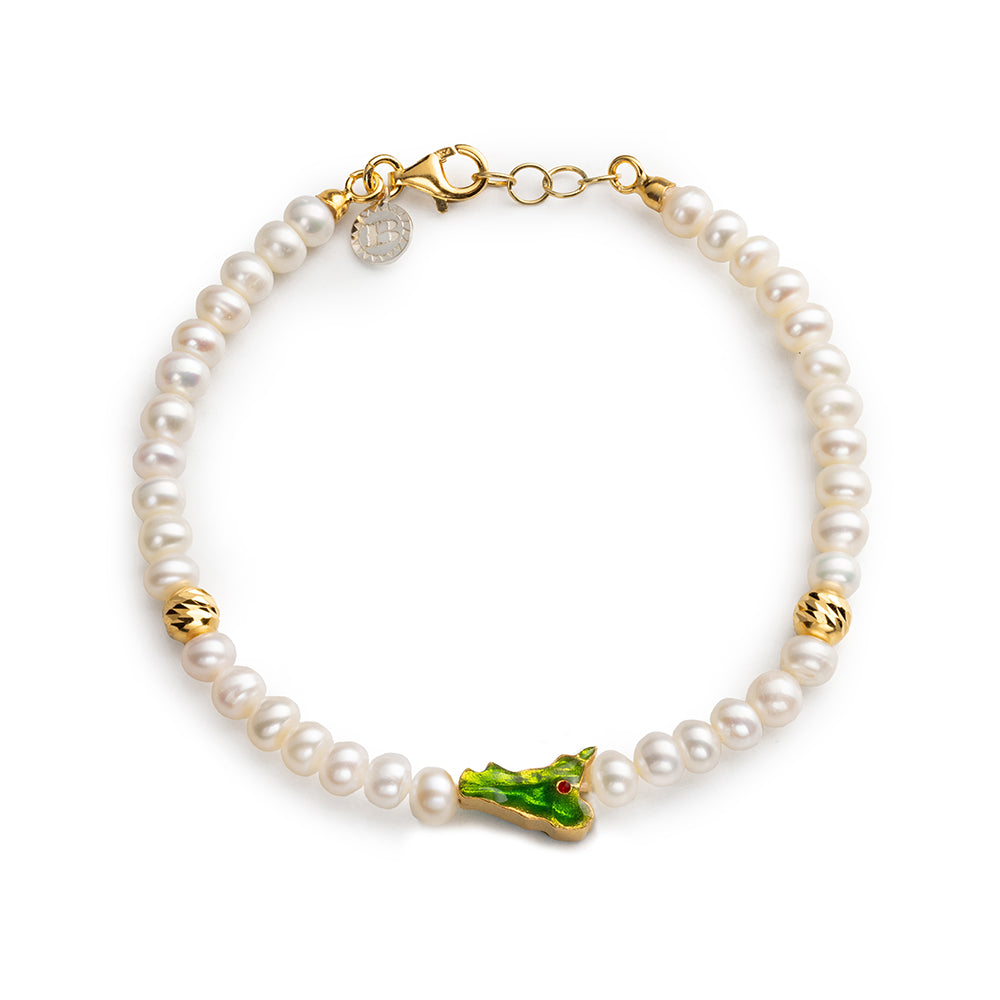 Bracciale donna in argento Isola Bella Perla Sicilia 20001422