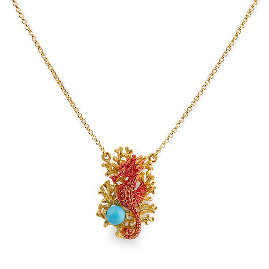 Collana donna argento  Isola Bella Sicilia Ippocampo 20001437