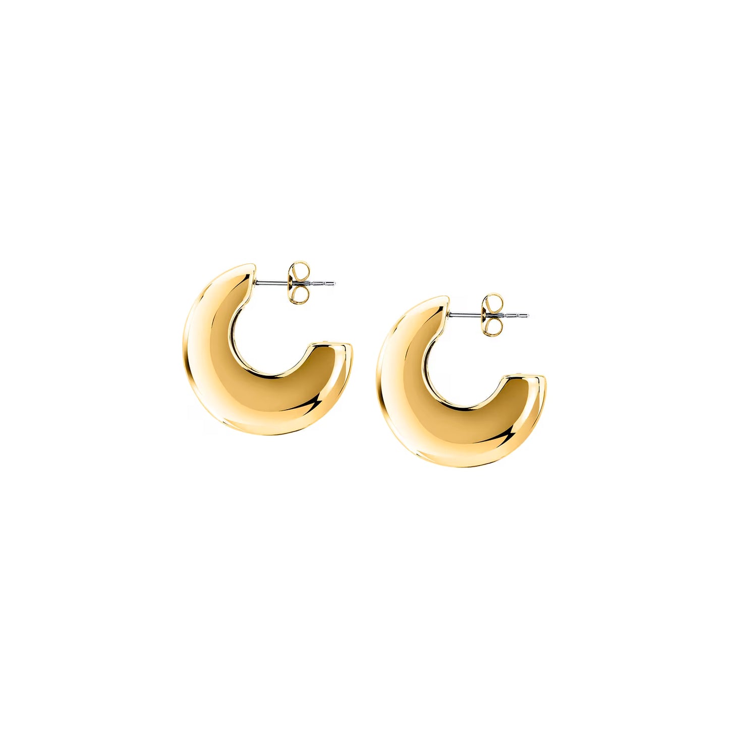 Orecchini a Cerchio Donna Trussardi T-Bold TJBJV05 – Acciaio Oro - Trussardi