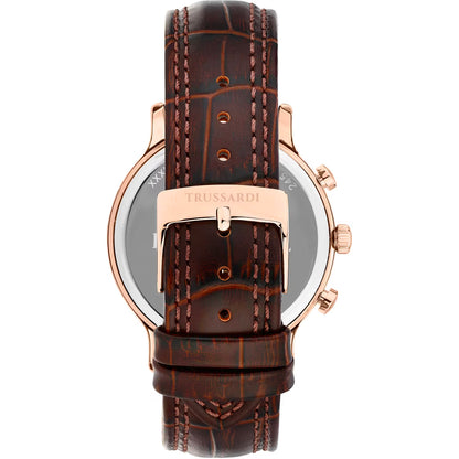 Orologio Uomo Trussardi T-Inedito Oro Rosa Pelle Marrone R2451174001 - Arena Gioielli