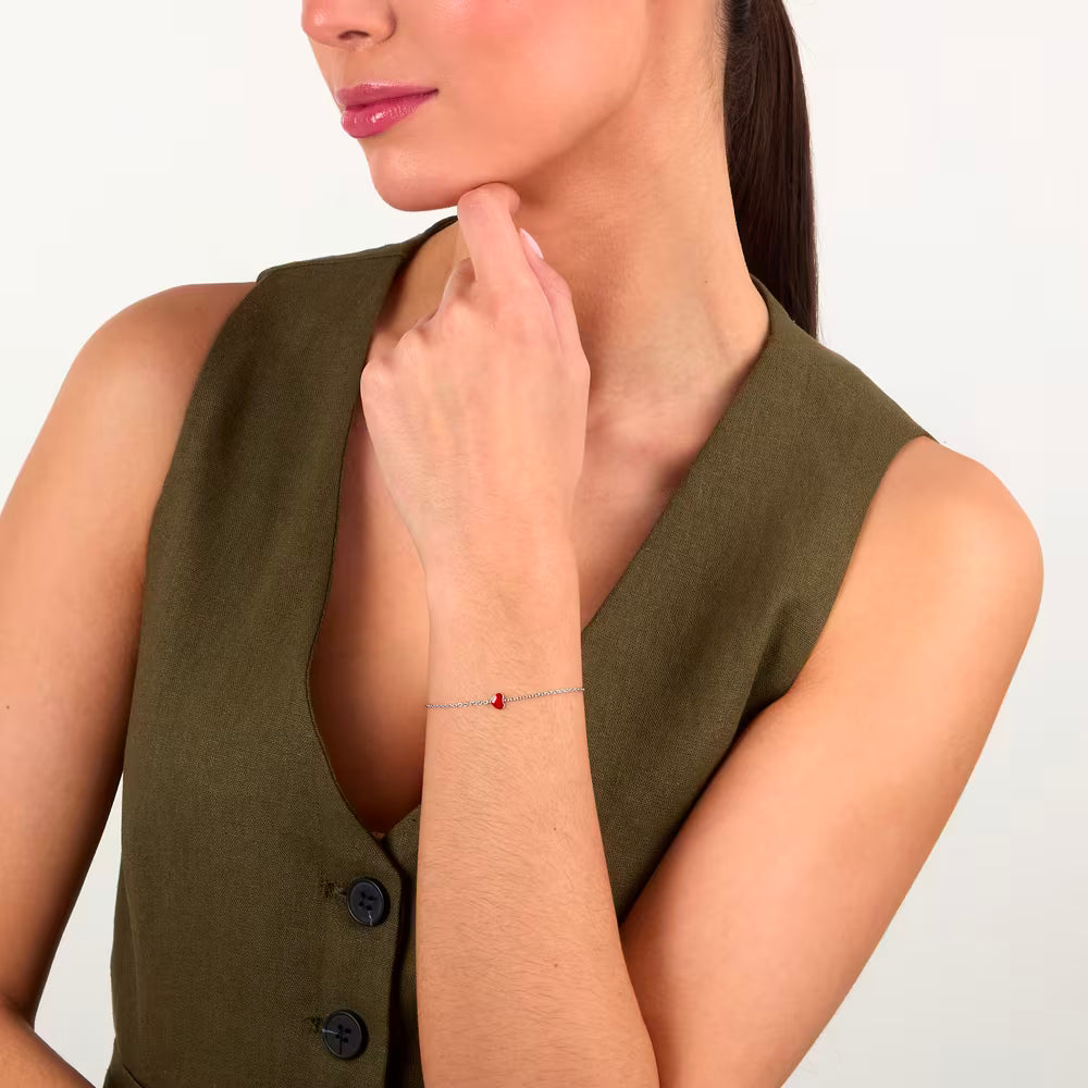 Bracciale Donna Morellato Dono in Argento con Cuore Rosso – SAZL09 - Arena Gioielli 