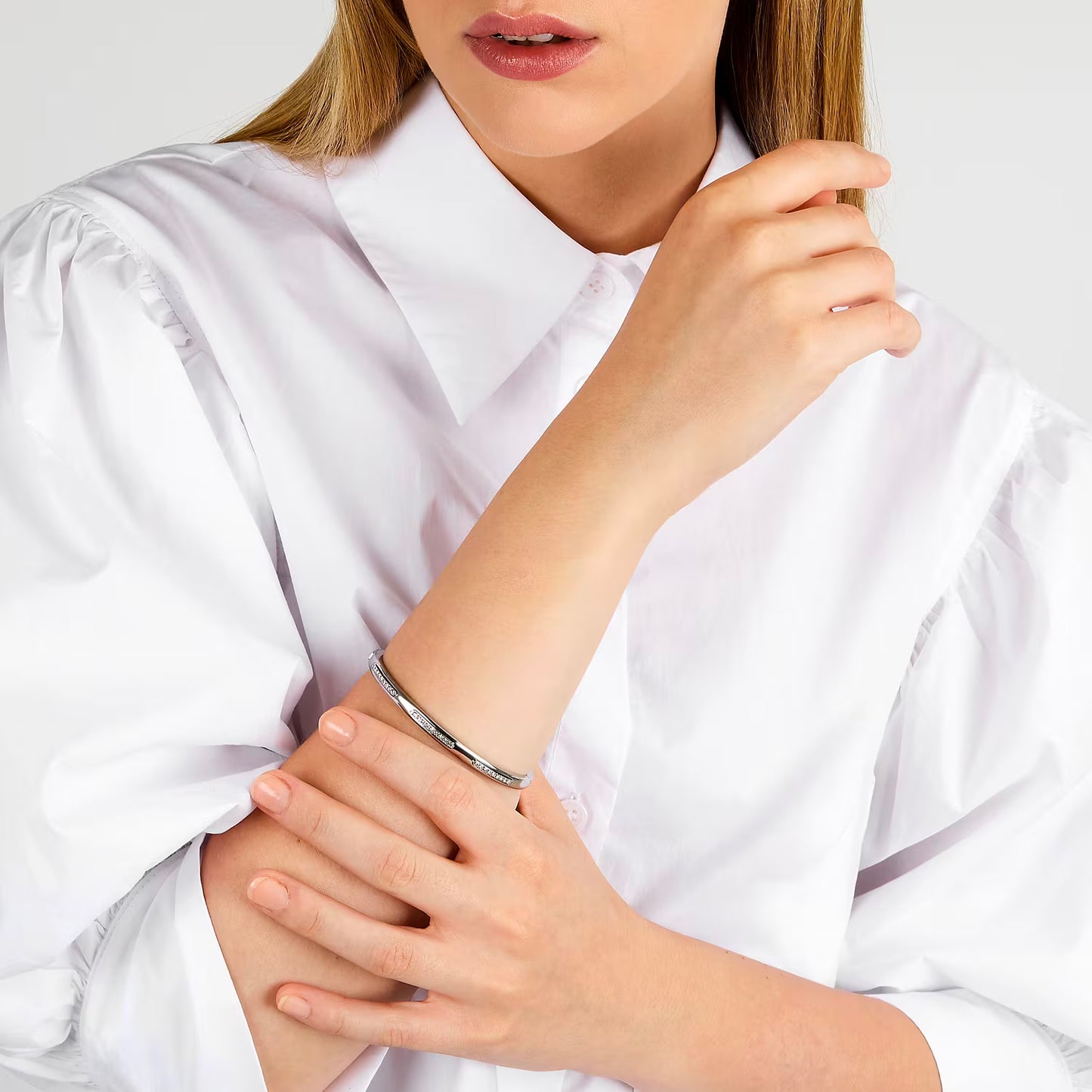 Bracciale Rigido Donna Trussardi Concept TJAYY06 – Acciaio e Cristalli