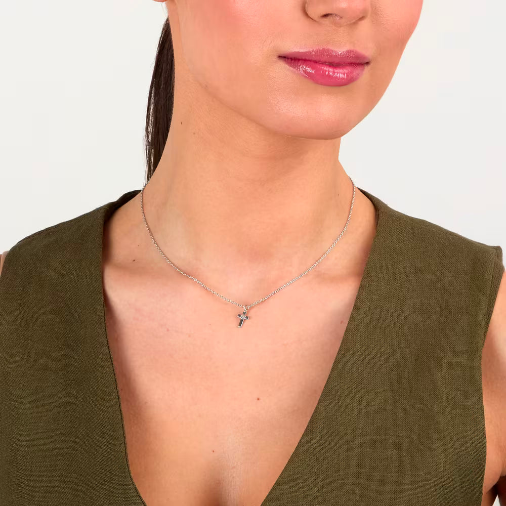Collana Donna Morellato Dono in Argento con Pendente Croce e Zircone – SAZL03 - Arena Gioielli 