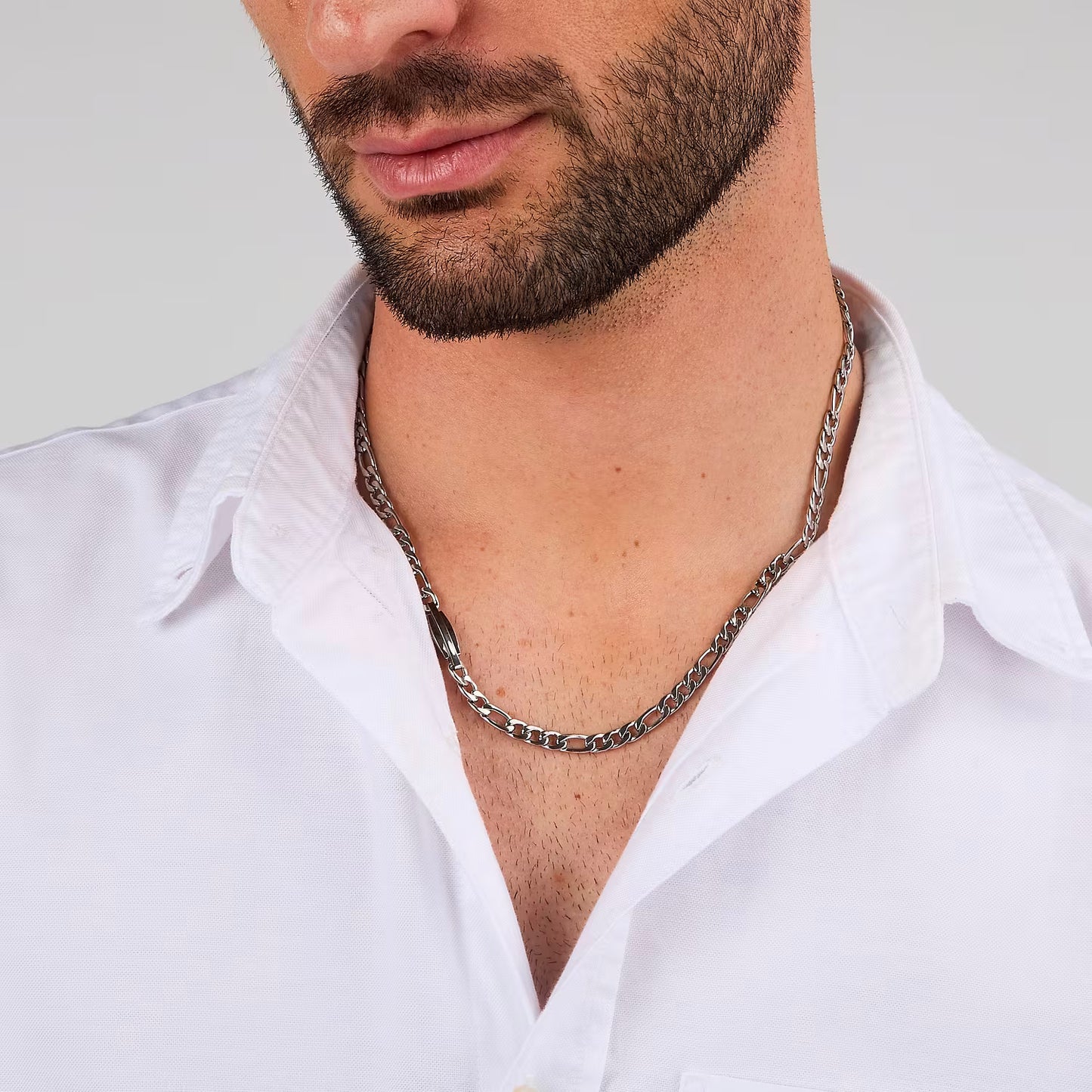 Collana Uomo Trussardi T-Steel TJAXV33 – Catena Acciaio Silver - Trussardi
