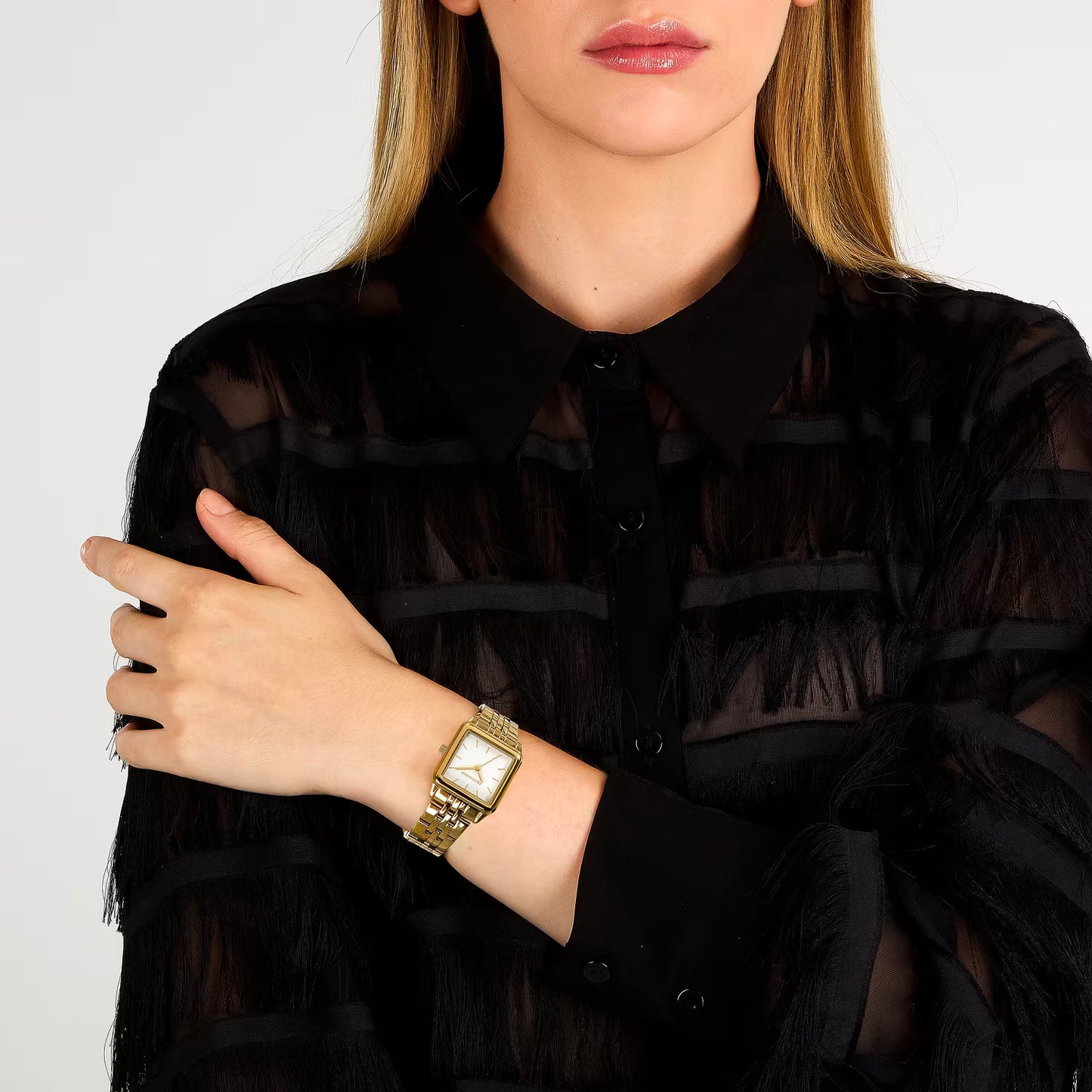Orologio Donna Trussardi T-Forma in Acciaio Gold e Quadrante Bianco – R2453173501 - Arena Gioielli  - Trussardi