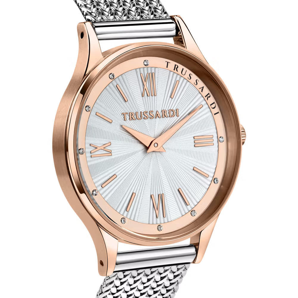 Orologio Donna Trussardi T-Star in Acciaio Oro Rosa e Silver – R2453152507 - Arena Gioielli 
