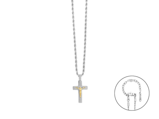 Collana Uomo Cesare Paciotti 4US Crocifisso Acciaio 4UCL8511 - cesare paciotti