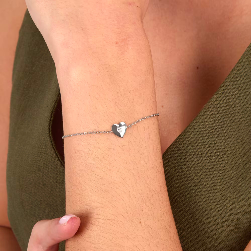 Bracciale Donna Morellato Dono in Argento con Cuore e Zircone – SAZL06 - Arena Gioielli 