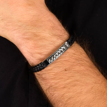 Bracciale Uomo Trussardi T-Leather TJAXZ21 - Arena Gioielli