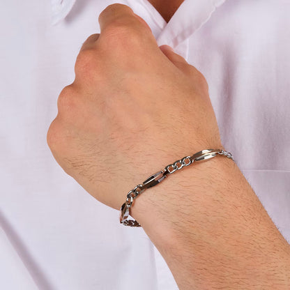 Bracciale Uomo Trussardi T-Steel TJAXV38 – Acciaio Oro Rosa - Arena Gioielli 