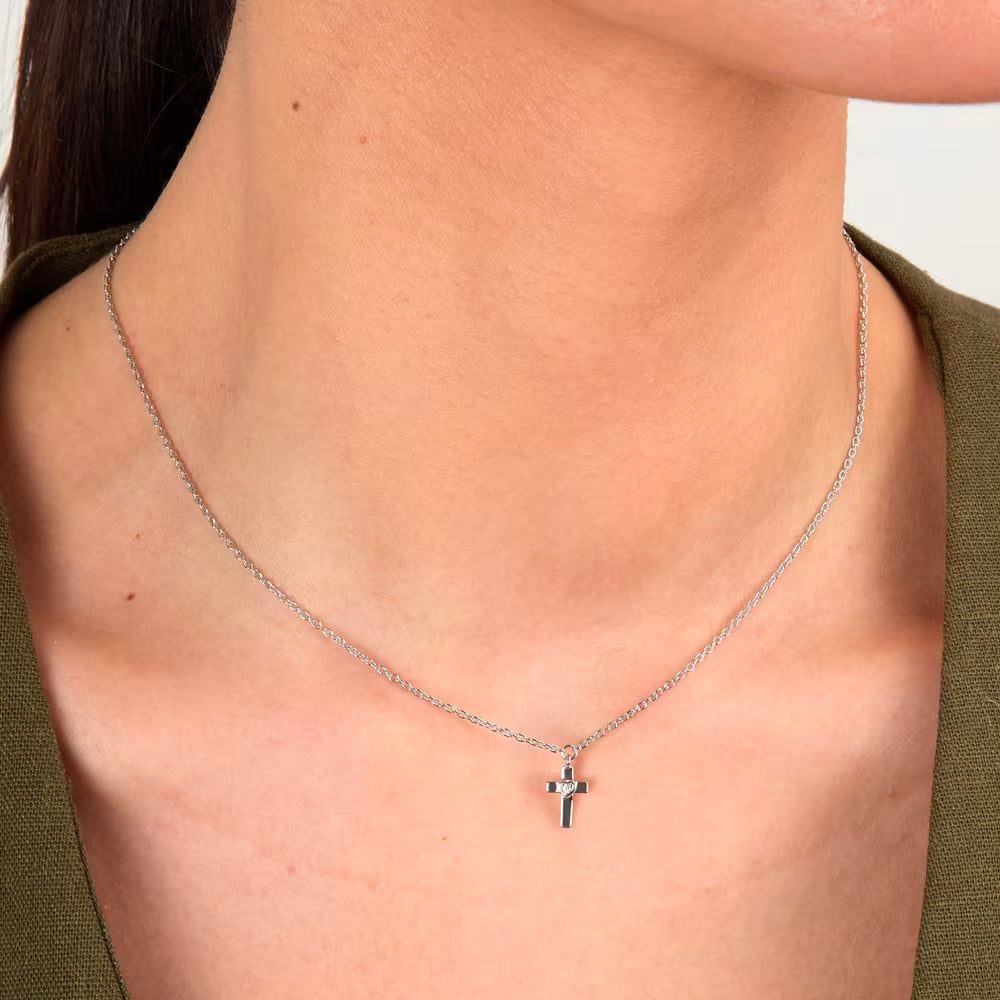 Collana Donna Morellato Dono in Argento con Pendente Croce e Zircone – SAZL03 - Arena Gioielli  - Morellato