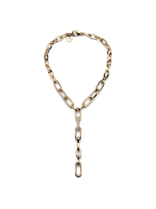 Collana Donna Unoaerre Catena Y Zirconi Oro - Arena Gioielli  - Unoaerre
