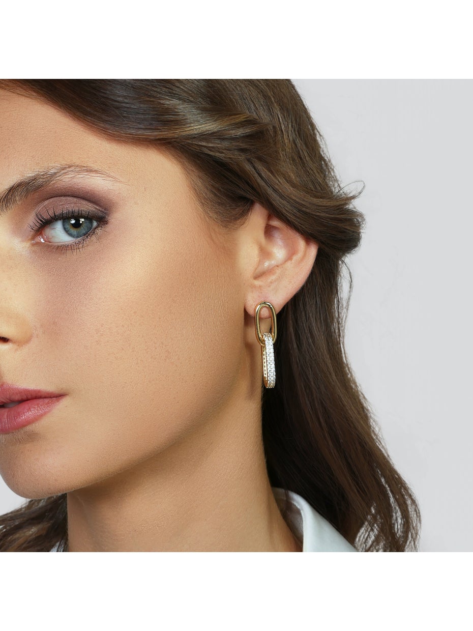 Orecchini Donna Unoaerre Catena Dorata Brillante - Arena Gioielli 
