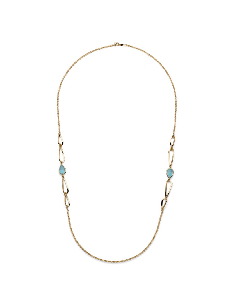 Collana Donna Unoaerre Joya Cristallo Azzurro Goccia - Arena Gioielli 