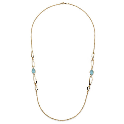 Collana Donna Unoaerre Joya Cristallo Azzurro Goccia - Arena Gioielli