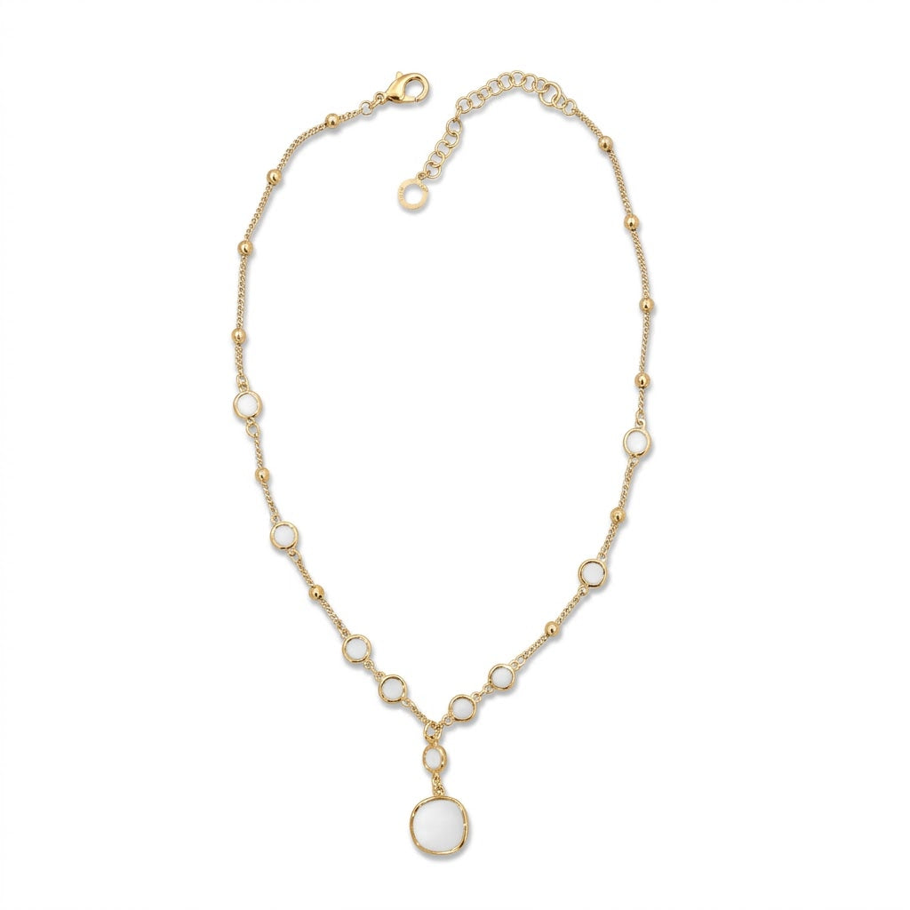 Collana Donna Sovrani Ottone Dorato Bianca J11581 - Sovrani