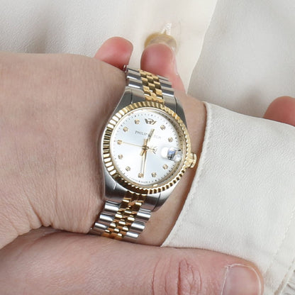 Orologio Donna Philip Watch Caribe Acciaio Oro Diamanti - Arena Gioielli