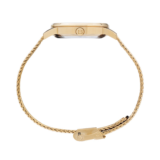 Orologio Solo Tempo Donna Breil Tribe Drop EW0803 in Acciaio Gold e Maglia Mesh con Cristalli - Arena Gioielli  - Breil