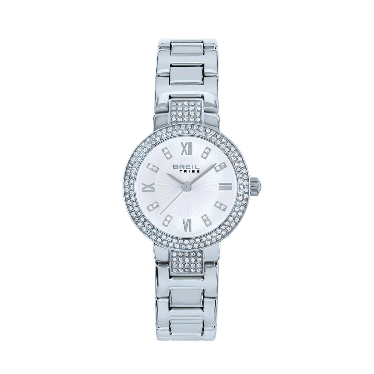 Orologio Solo Tempo Donna Breil Tribe Dance Floor Petit EW0830 in Acciaio con Cristalli e Quadrante Argento - Breil
