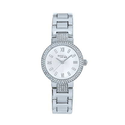 Orologio Solo Tempo Donna Breil Tribe Dance Floor Petit EW0830 in Acciaio con Cristalli e Quadrante Argento