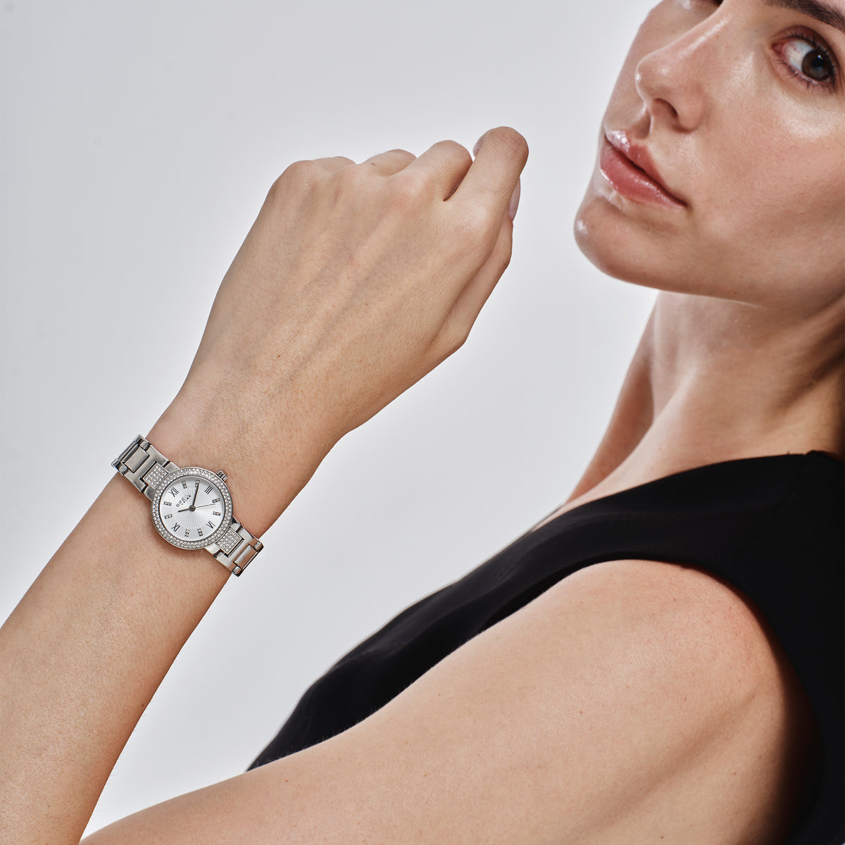 Orologio Solo Tempo Donna Breil Tribe Dance Floor Petit EW0830 in Acciaio con Cristalli e Quadrante Argento - Breil