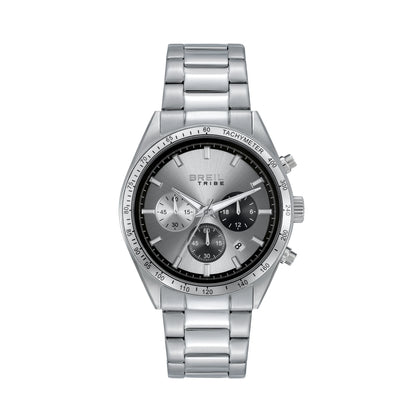 Orologio Cronografo Uomo Breil Tribe Eco EW0858 in Acciaio Silver con Quadrante Argento 42 mm