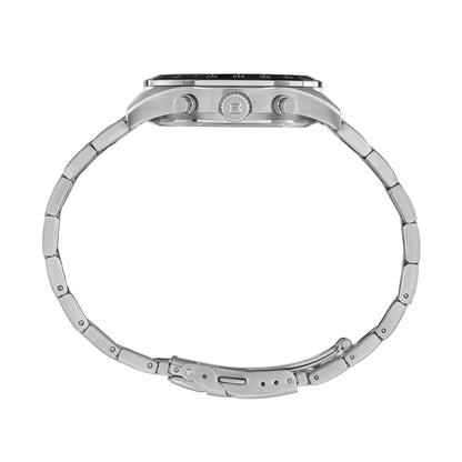 Orologio Cronografo Uomo Breil Tribe Eco EW0859 in Acciaio Silver con Quadrante Nero 42 mm